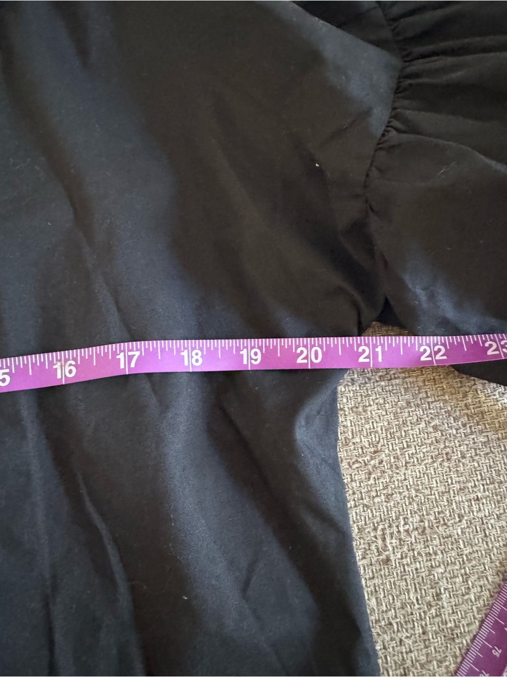 a.n.a A New Approach Black Ruffle Sleeve Blouse – Size Large - Picture 6 of 8